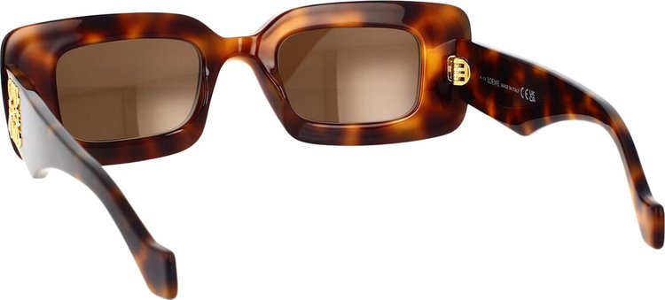 Loewe Chunky Anagram Sunglasses Dark HavanaBrown