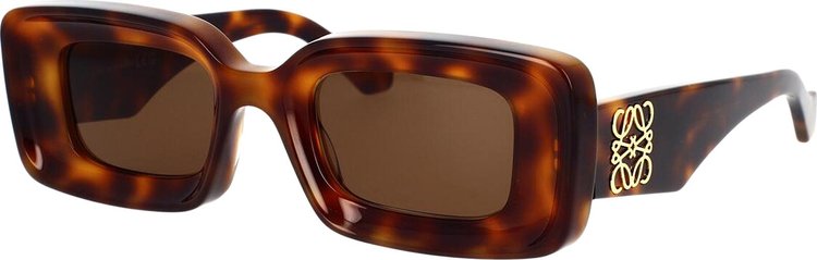 Loewe Chunky Anagram Sunglasses Dark HavanaBrown