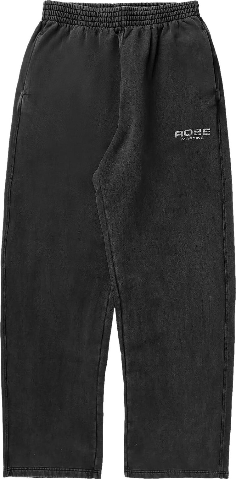 Martine Rose Wide Leg Track Pant Black WashedRose