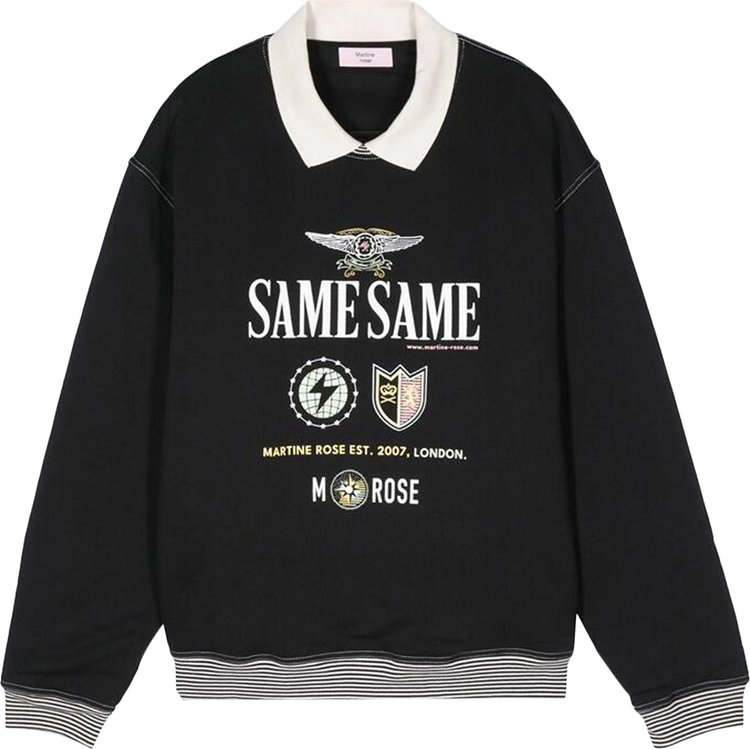 Martine Rose Polo Crewneck Black