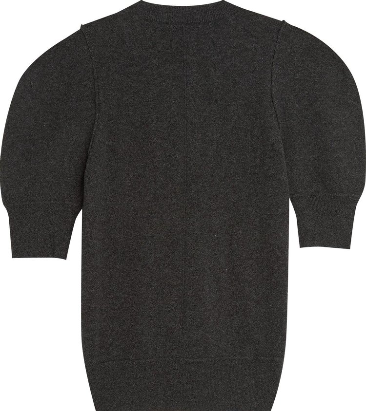 Lemaire Short Sleeve Jumper Anthracite Melange