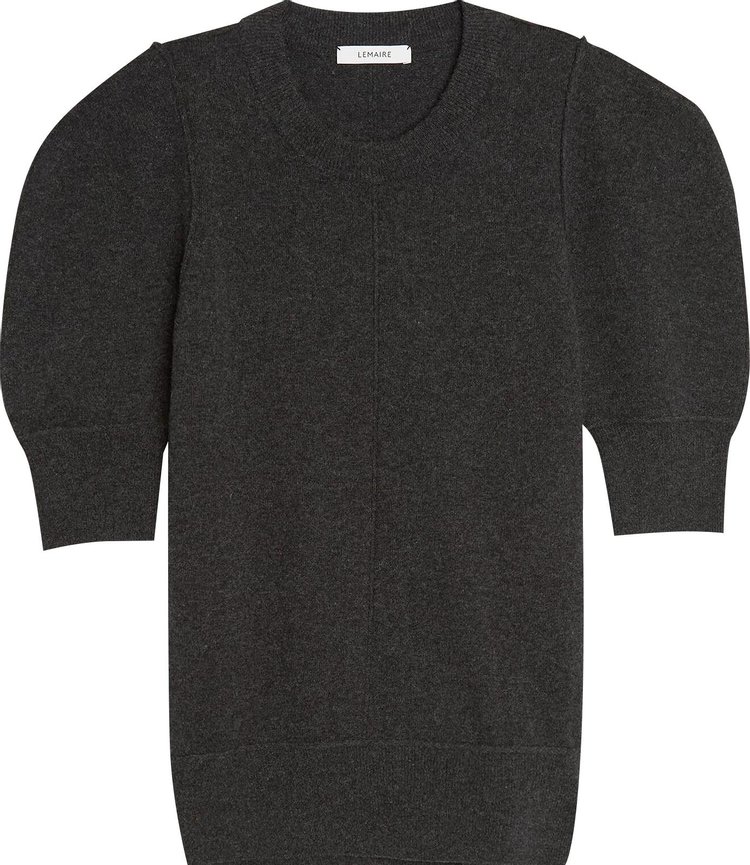 Lemaire Short Sleeve Jumper Anthracite Melange