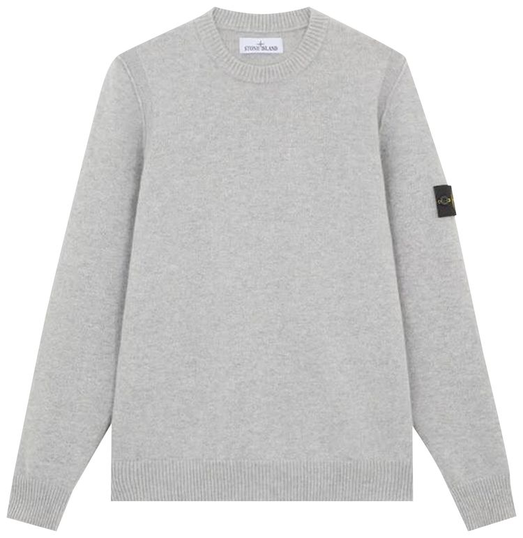 Stone Island Lambs Wool Crewneck Melange Grey
