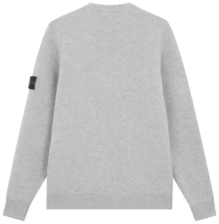 Stone Island Lambs Wool Crewneck Melange Grey