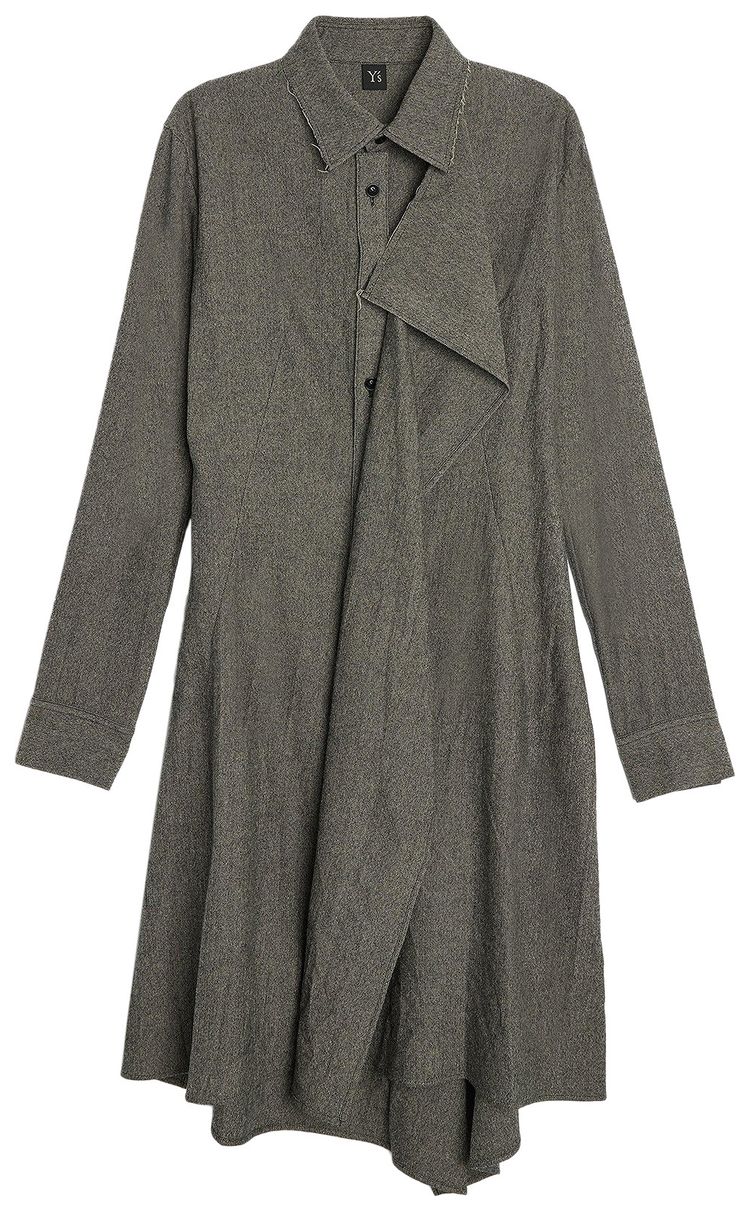 Ys Drape Shirt Grey