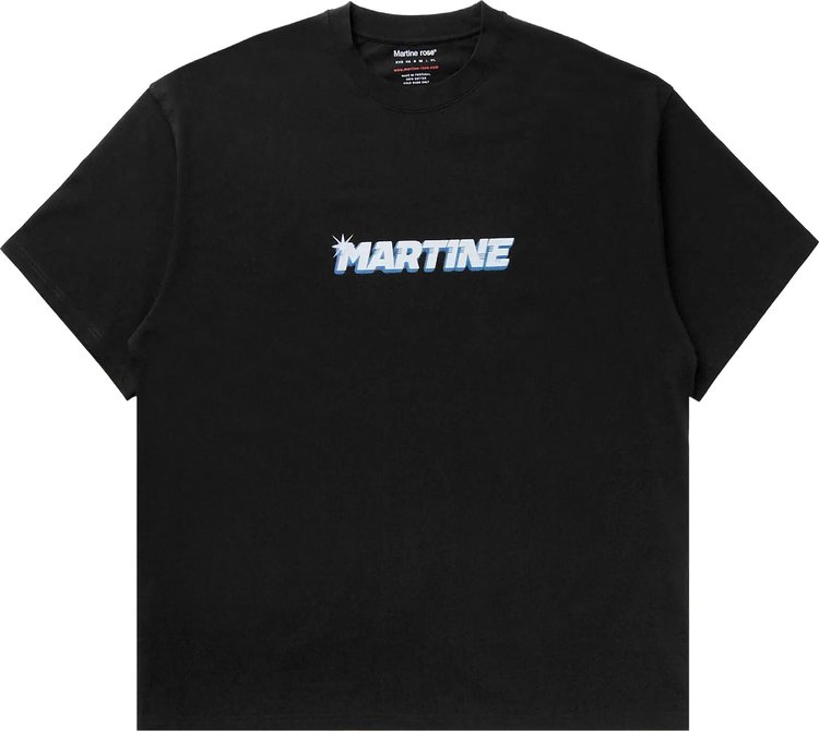 Martine Rose Oversized Short Sleeve T Shirt Black