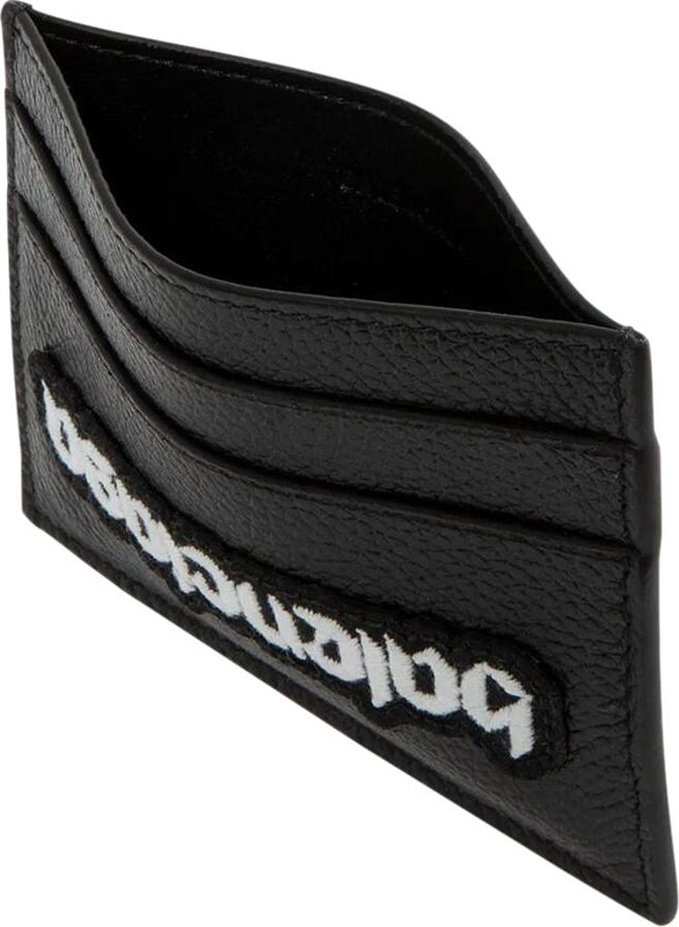 Balenciaga Logo Cash Card Holder Black