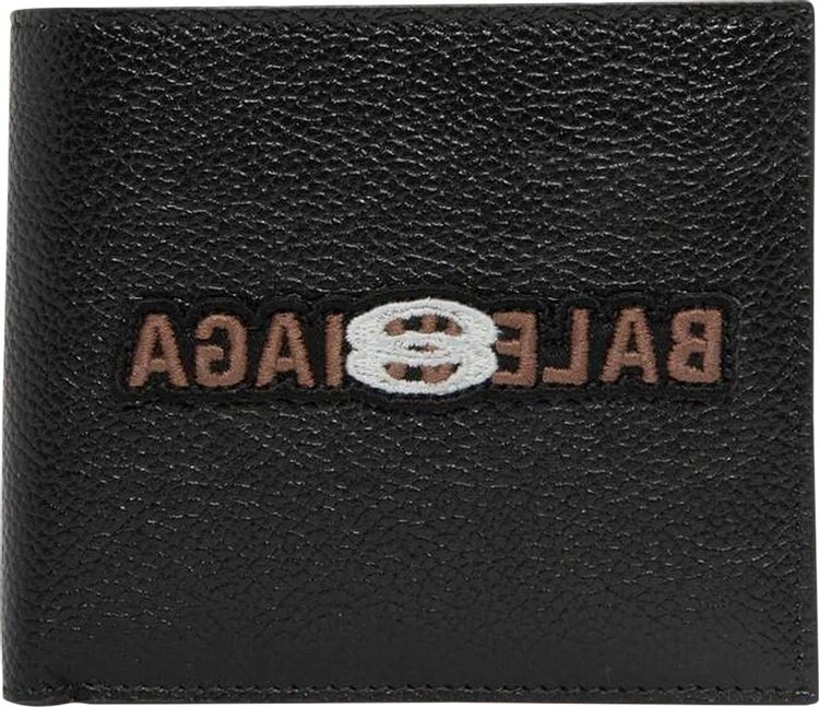 Balenciaga Cash Square Fold Wallet Black