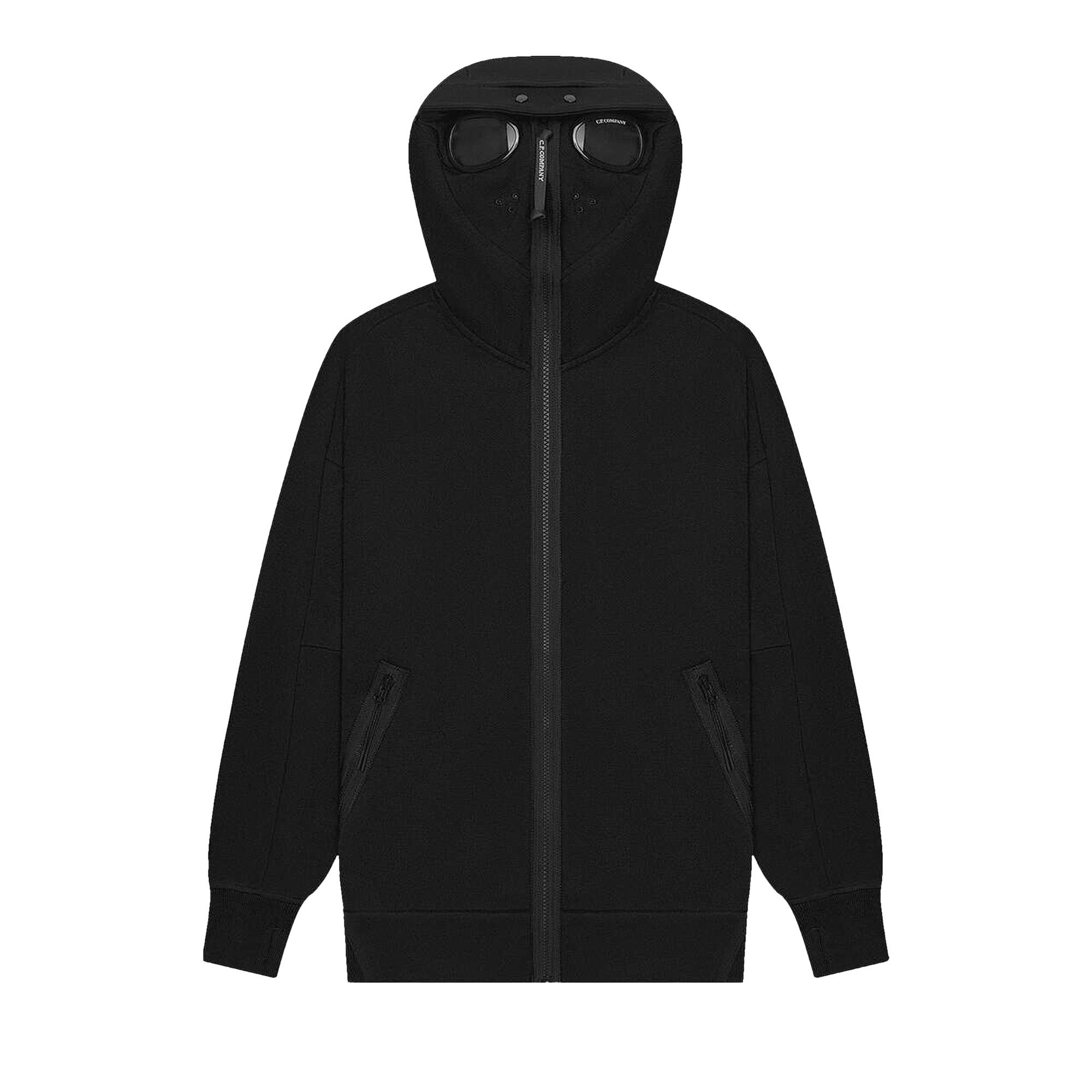 Buy C.P. Company Goggle Zip Hoodie Black 17CMSS141A 005086W 999 GOAT