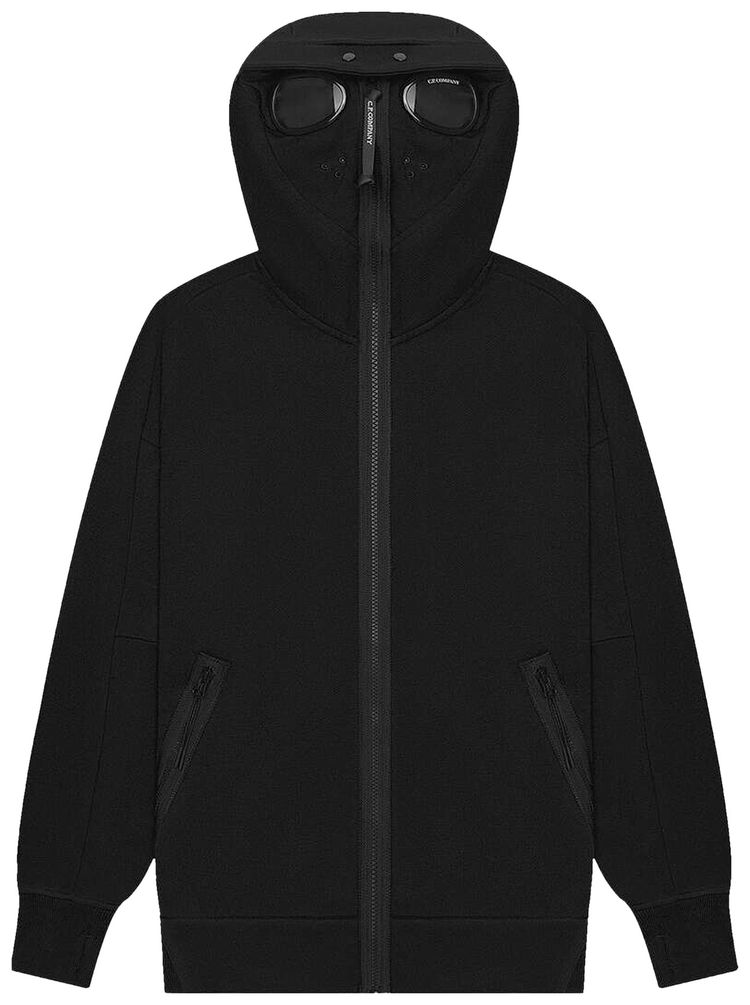 CP Company Goggle Zip Hoodie Black