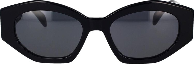 CELINE Diagonal Sunglasses Shiny BlackSmoke