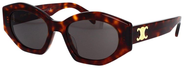 CELINE Diagonal Sunglasses Dark HavanaSmoke