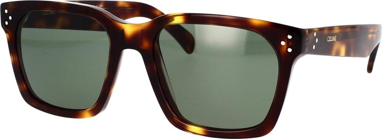 CELINE Bold 3 Dots Sunglasses Blonde HavanaGreen