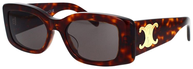 CELINE Square Sunglasses Dark HavanaSmoke