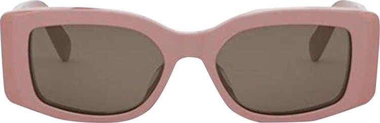 CELINE Square Sunglasses Shiny PinkBrown