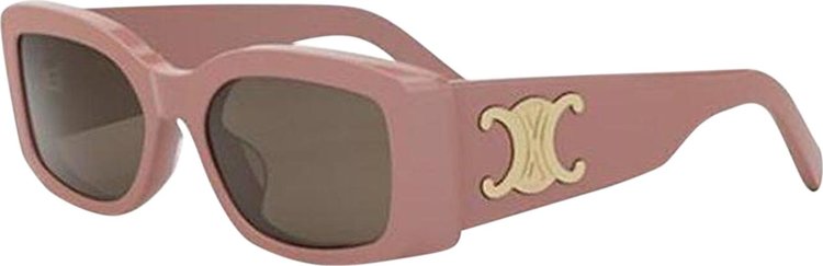 CELINE Square Sunglasses Shiny PinkBrown