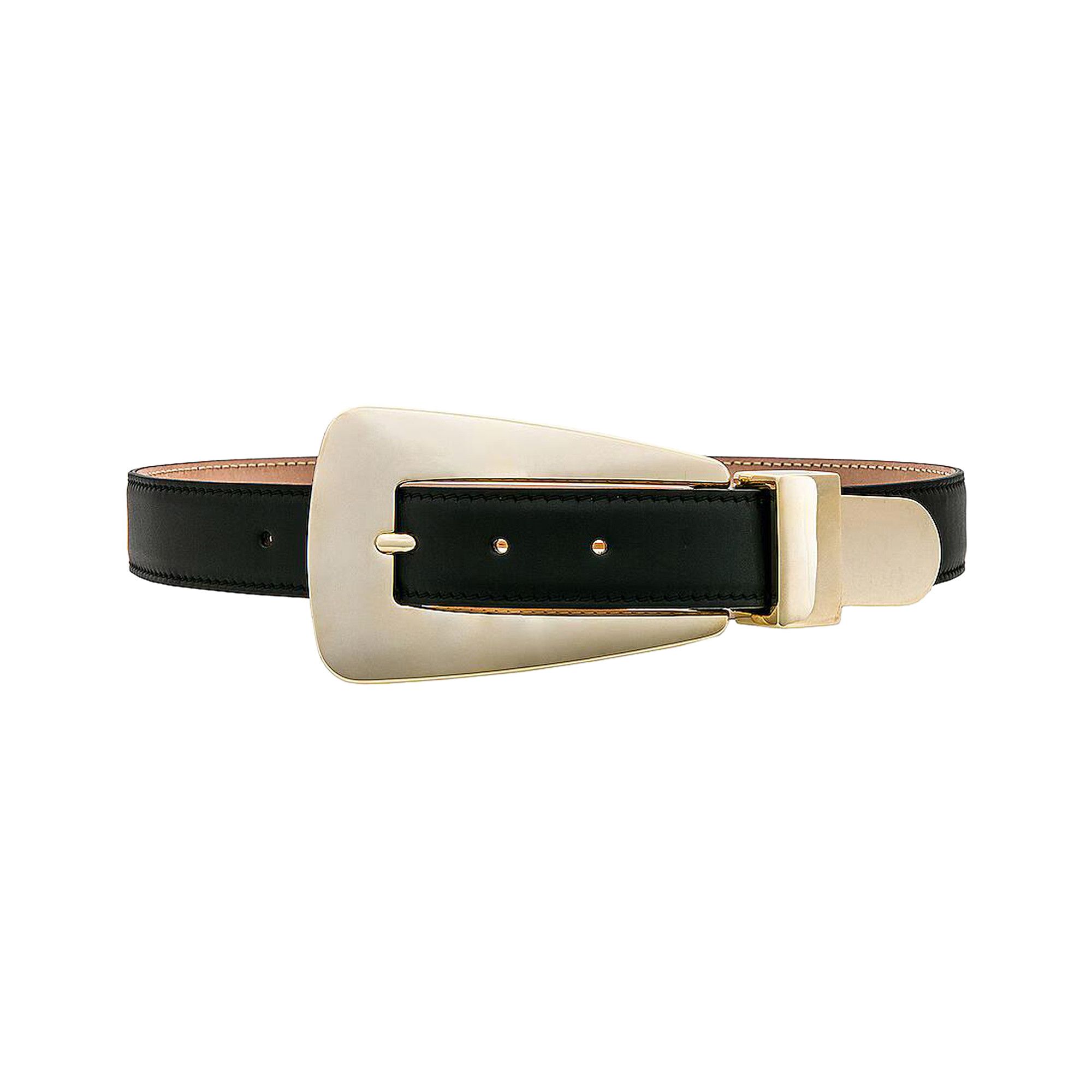 【関税込み】KHAITE ブラック Lucca ベルト Lucca leather belt in black - Khaite | Mytheresa