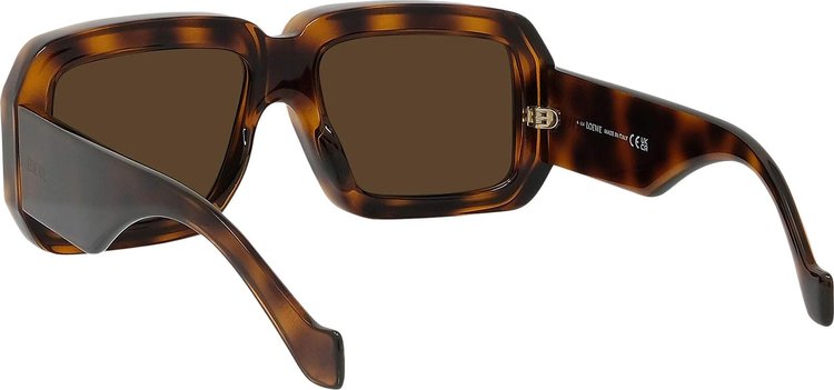 Loewe Paulas Ibiza Square Sunglasses Dark HavanaBrown