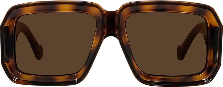 Loewe Paulas Ibiza Square Sunglasses Dark HavanaBrown