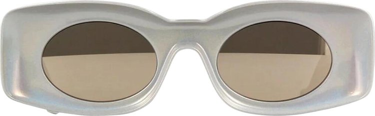 Loewe Paulas Ibiza Rectangular Sunglasses WhiteBlue