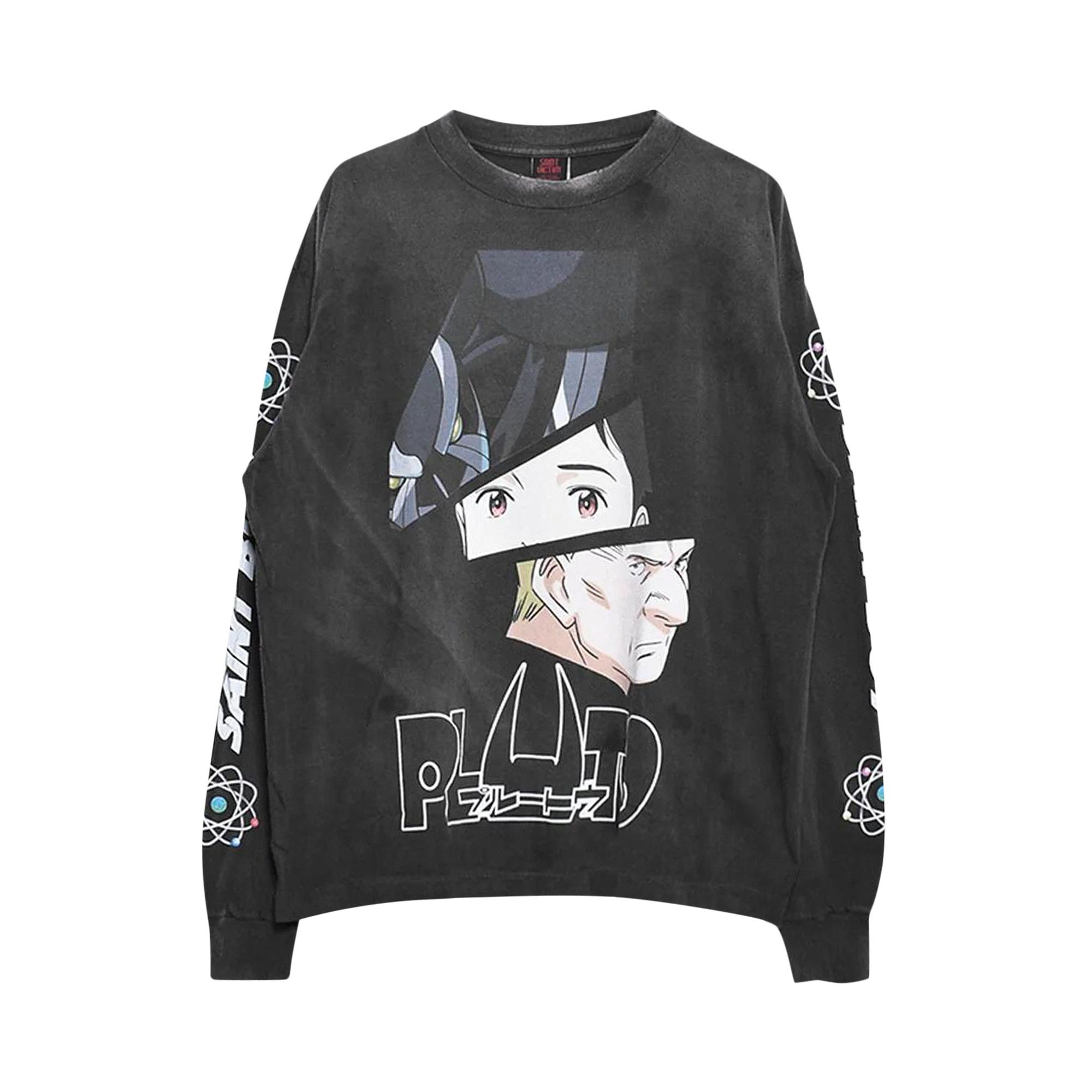 Buy SAINT Mxxxxxx Pluto Long-Sleeve Tee 'Black' - SM YS1
