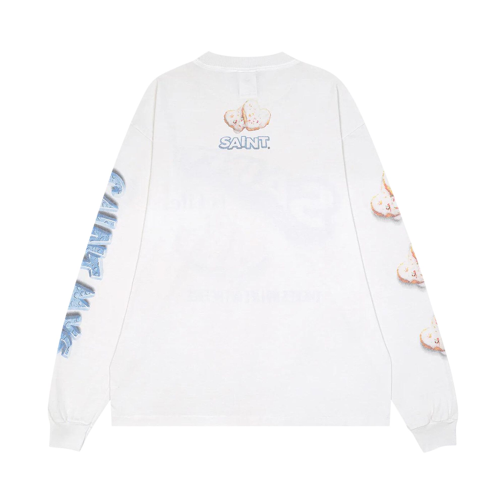 Buy SAINT Mxxxxxx Heart Cake Long-Sleeve Tee 'White' - SM