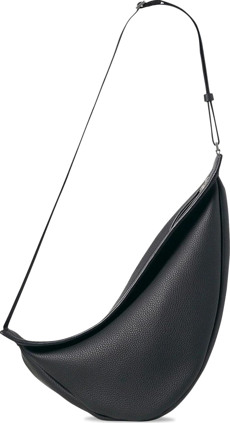 The Row Large Slouchy Banana Bag Black