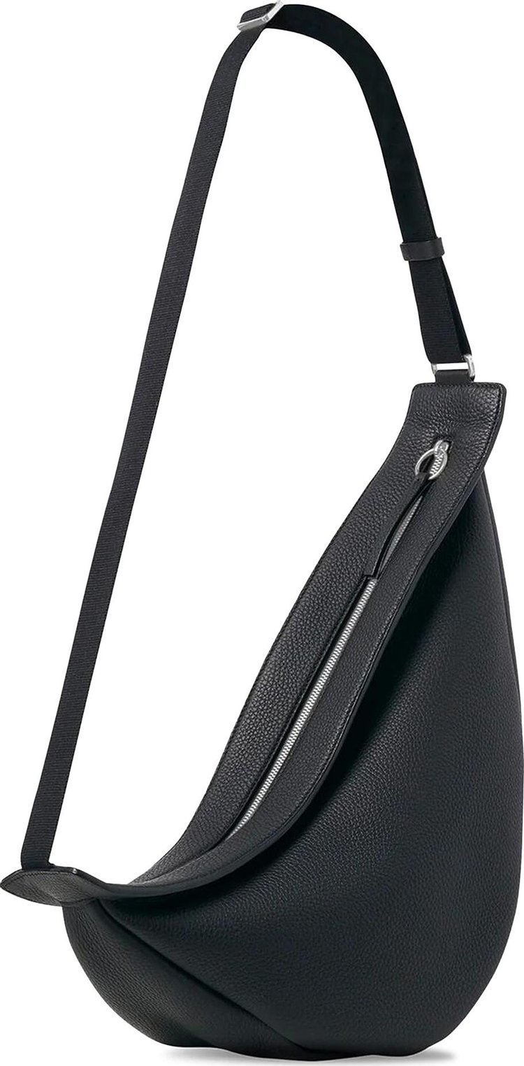 The Row Large Slouchy Banana Bag Black