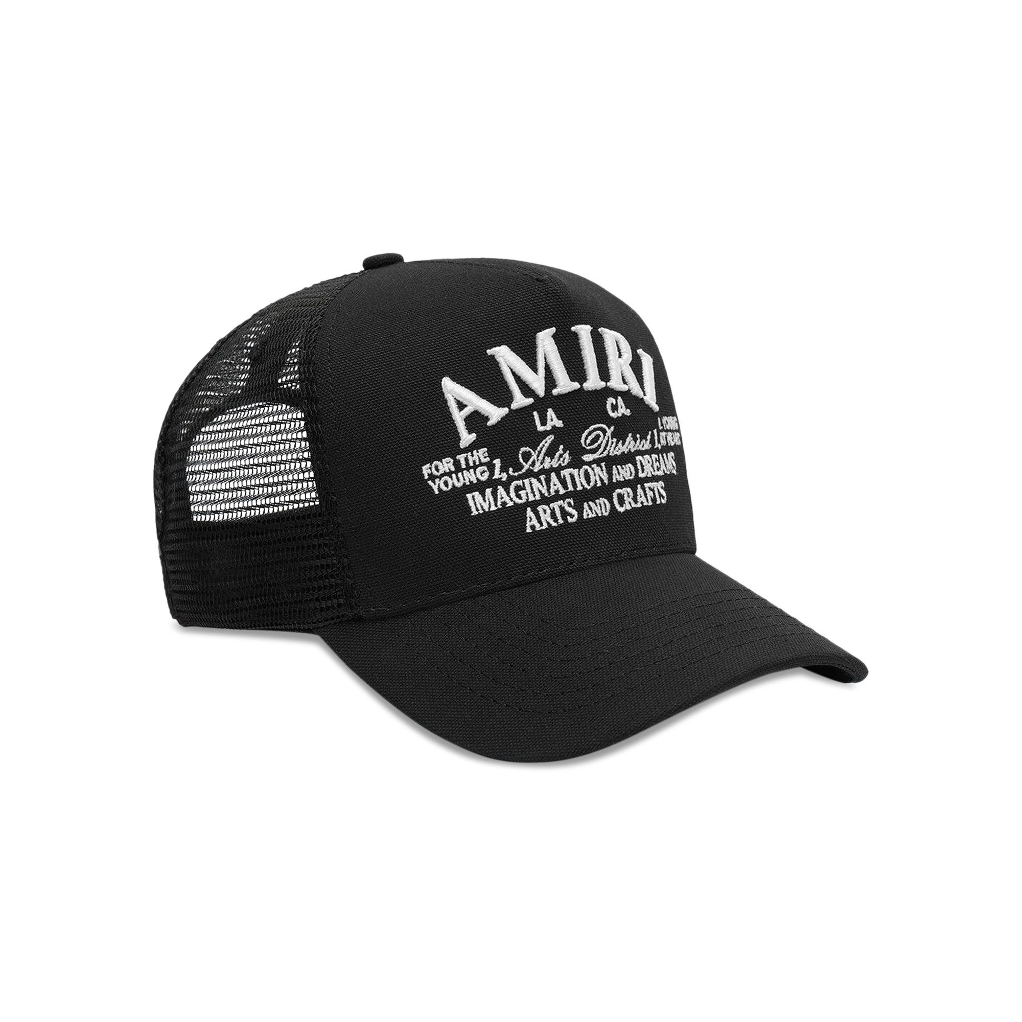 Buy Amiri Arts District Trucker Hat 'Black' - PXMAH001 001 BLAC | GOAT
