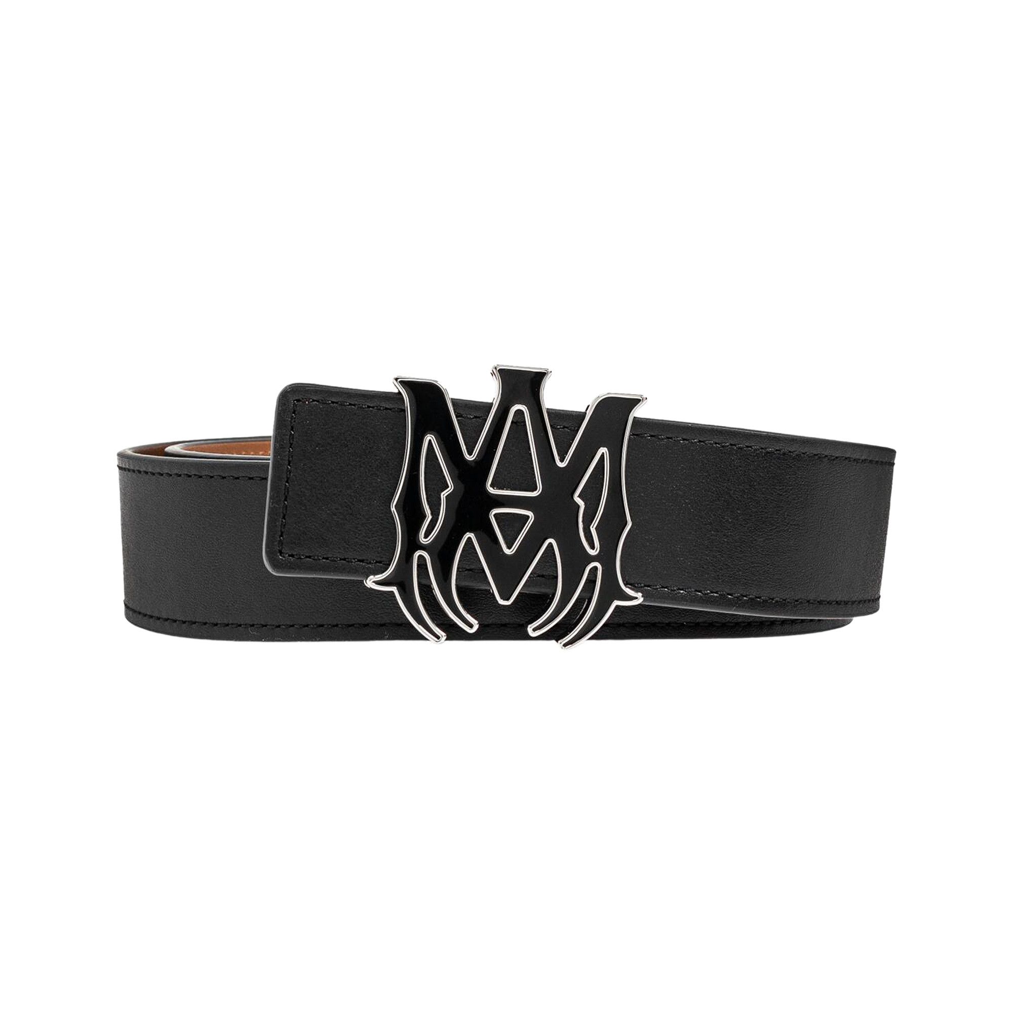 Buy Amiri Logo Belt 'Black' - MAL008 001 BLAC | GOAT