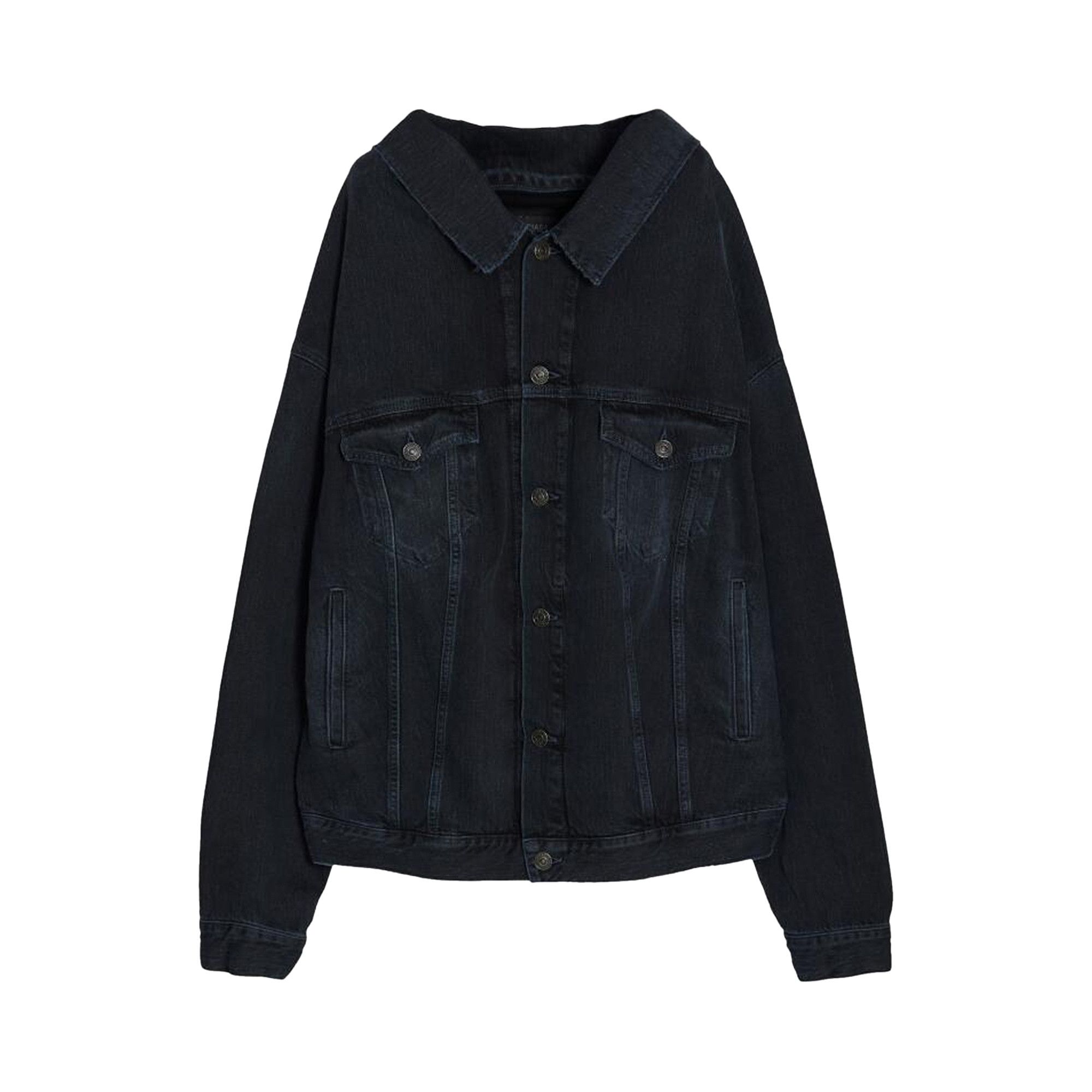 Buy Balenciaga Off Shoulder Jacket 'New Blue/Black' - 786638