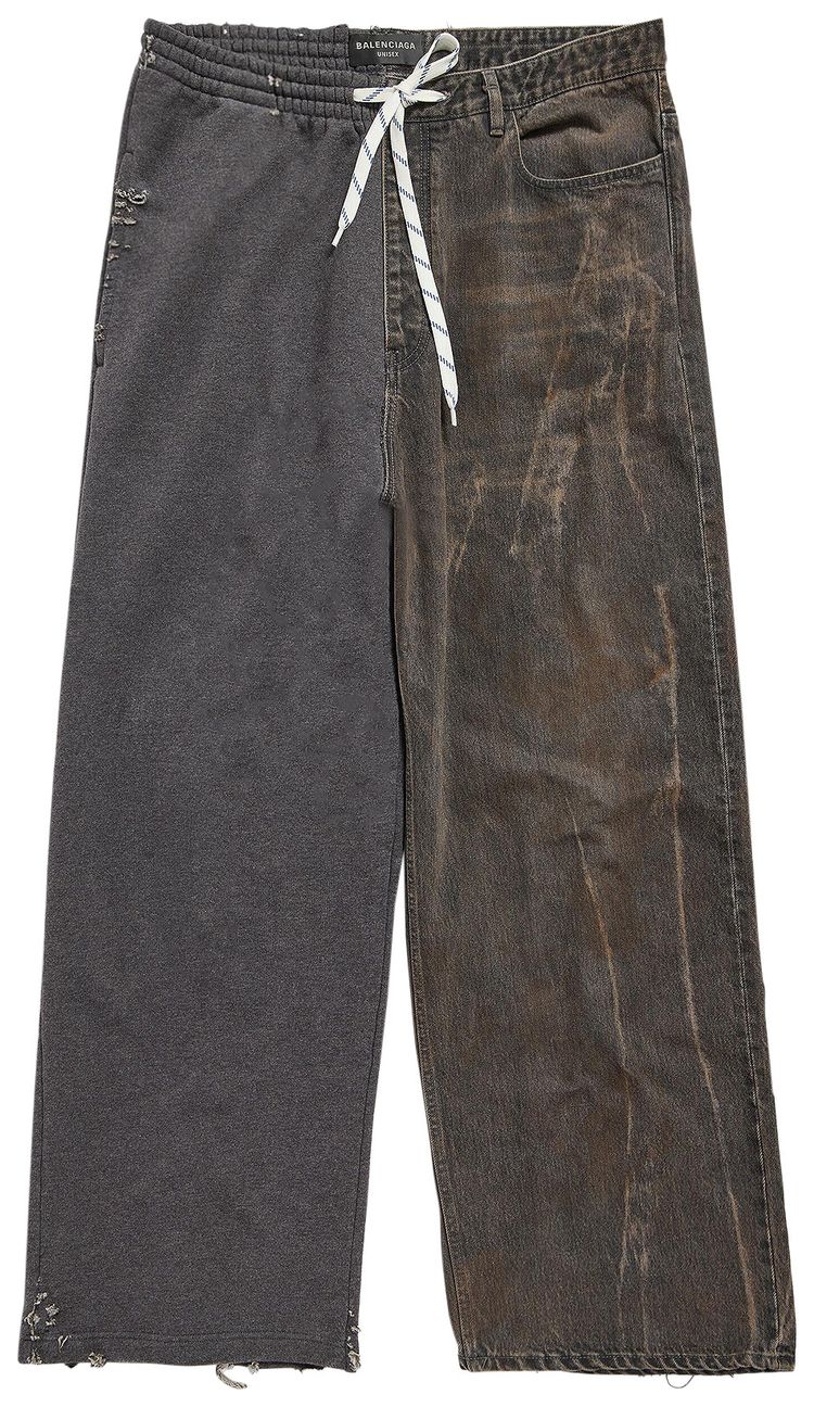 Balenciaga Hybrid Baggy Pants Dark Brown