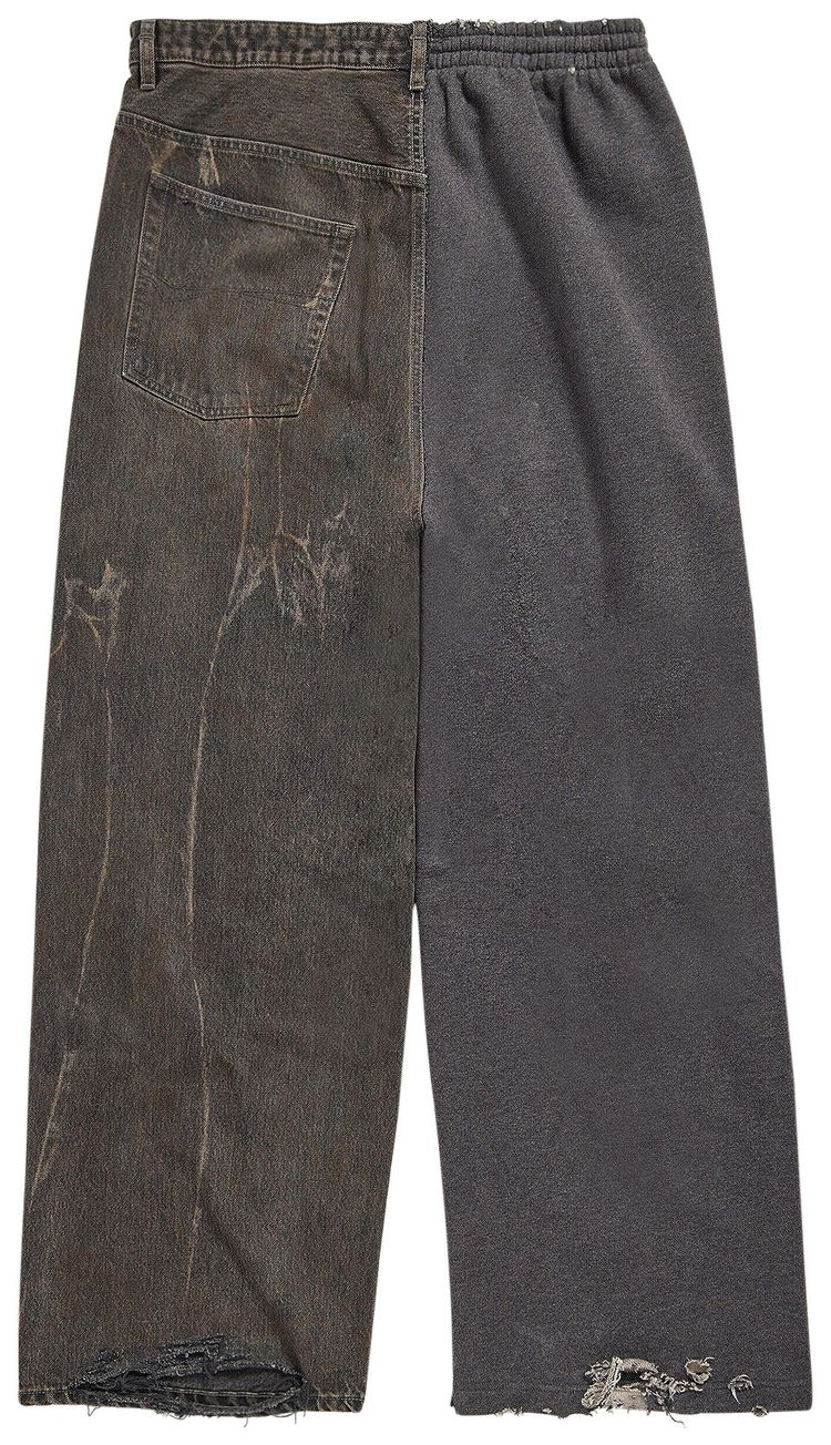 Balenciaga Hybrid Baggy Pants Dark Brown