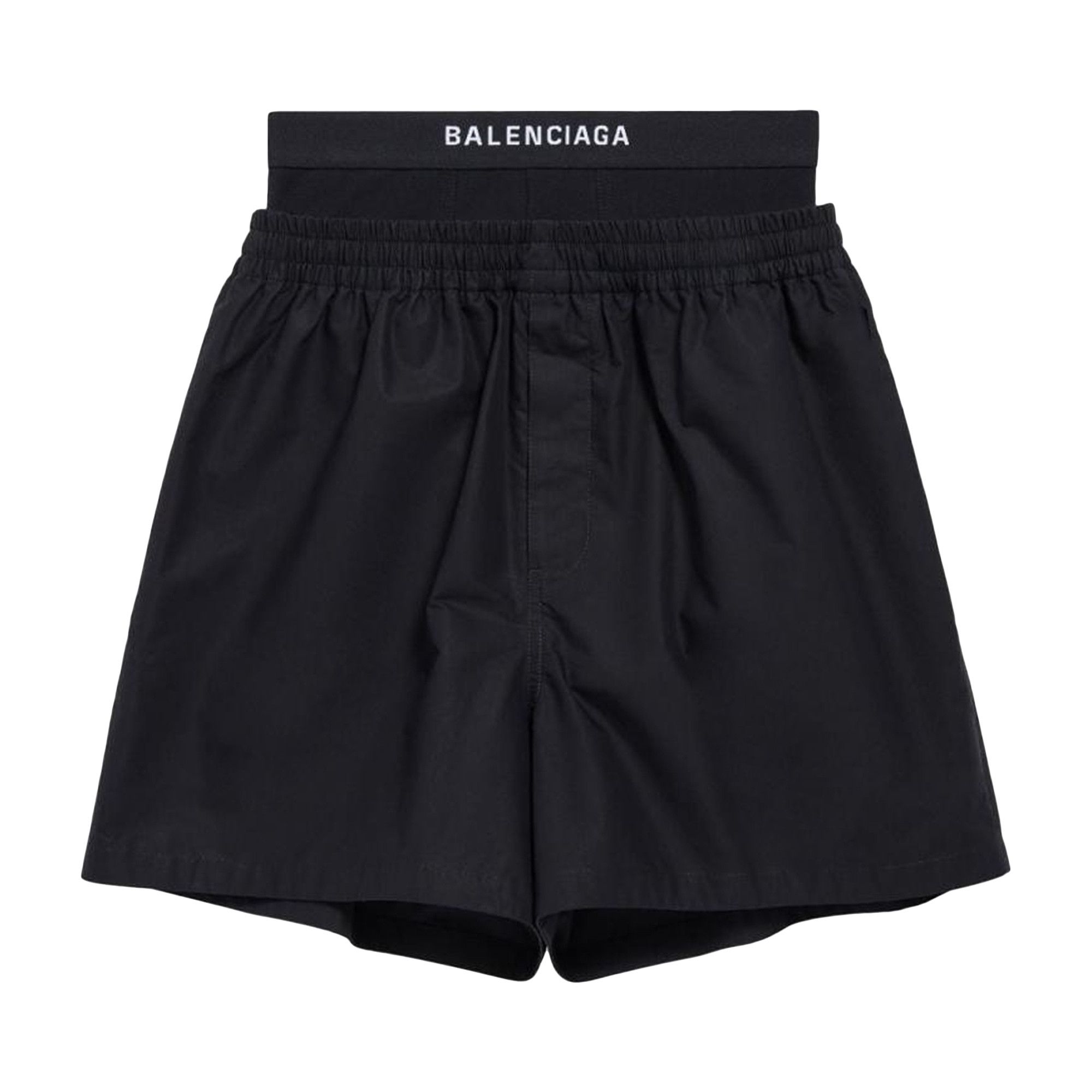 Buy Balenciaga Hybrid Boxer Shorts 'Black' - 791054 TNM60 1000 | GOAT