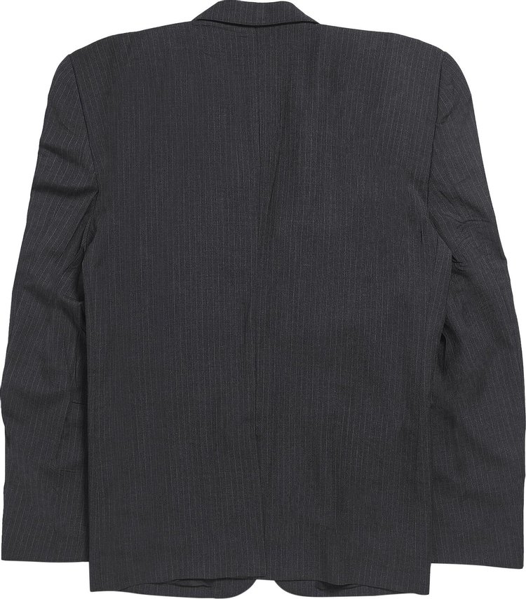 Balenciaga Cut Away Boxy Jacket Anthracite