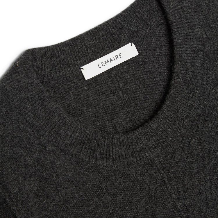 Lemaire Short Sleeve Jumper Anthracite Melange