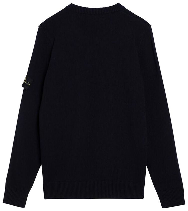Stone Island Lambs Wool Crewneck Navy Blue