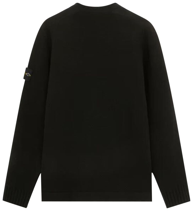 Stone Island Lambs Wool Crewneck Black