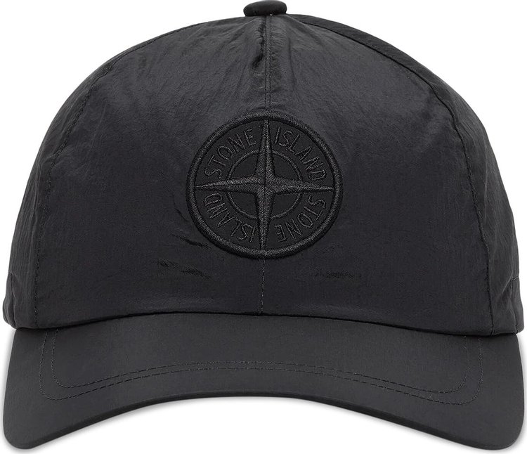 Stone Island Metal Logo Cap Black