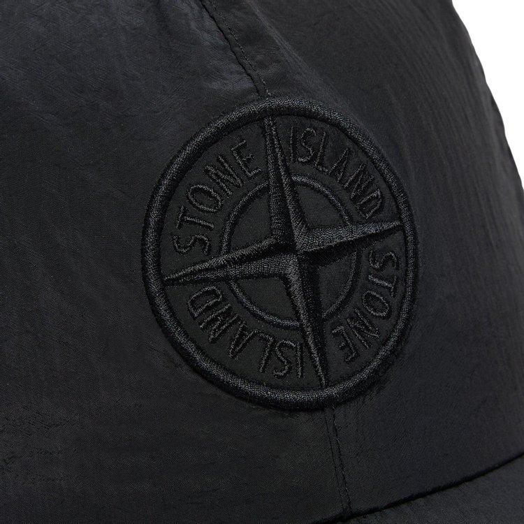 Stone Island Metal Logo Cap Black