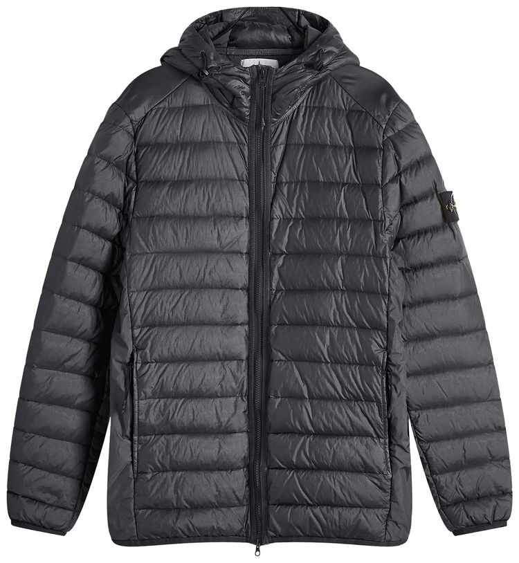 Stone Island Hooded Jacket Navy Blue