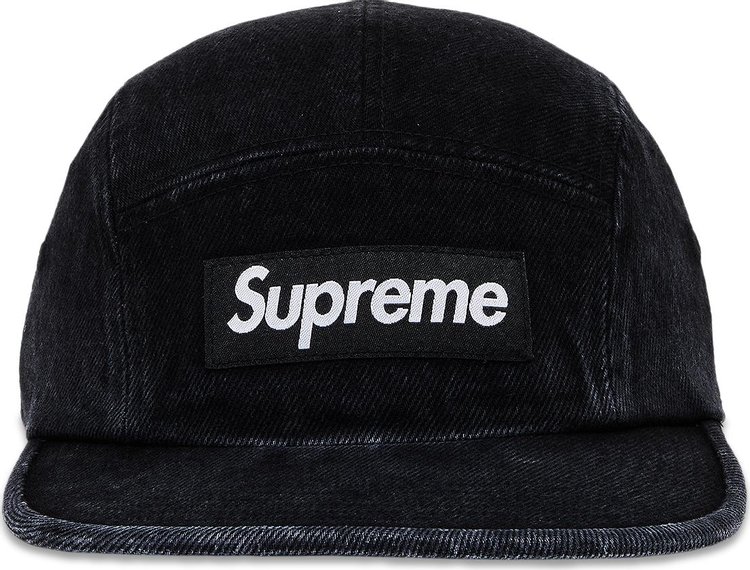 Supreme Denim Camp Cap Black