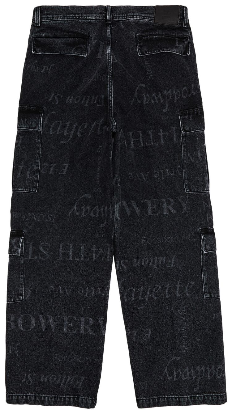Supreme x Martine Rose Denim Cargo Pant Washed Black