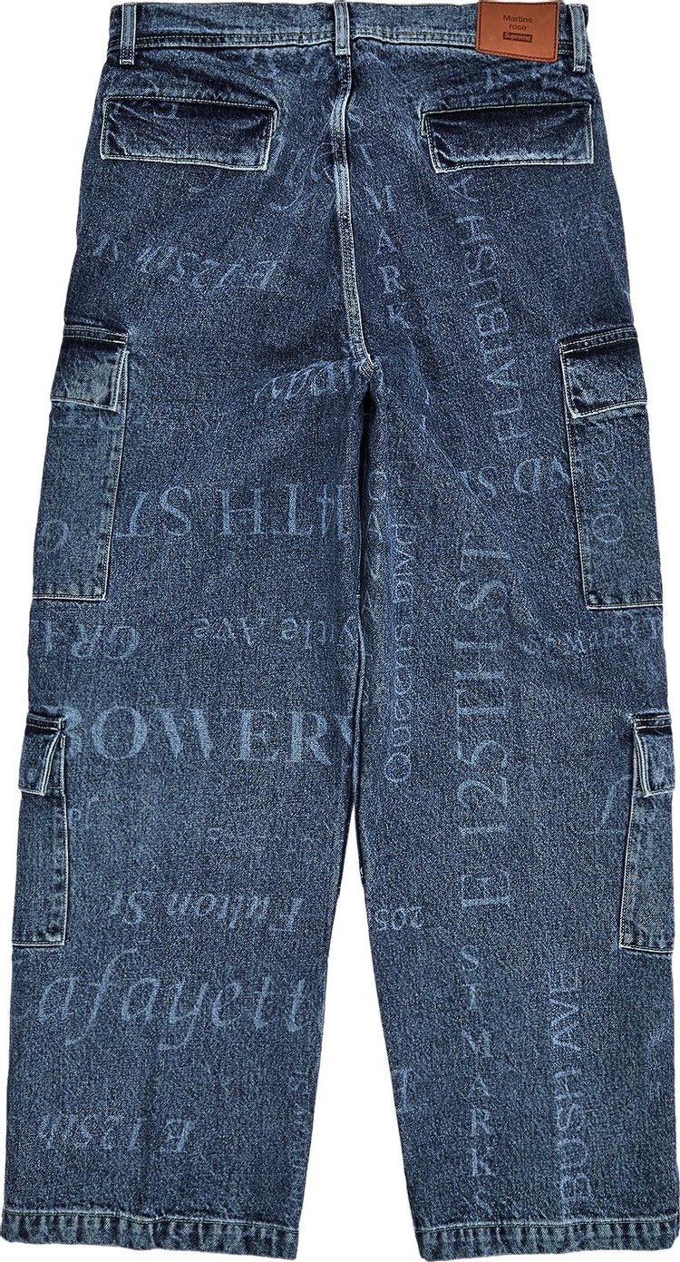 Supreme x Martine Rose Denim Cargo Pant Washed Blue