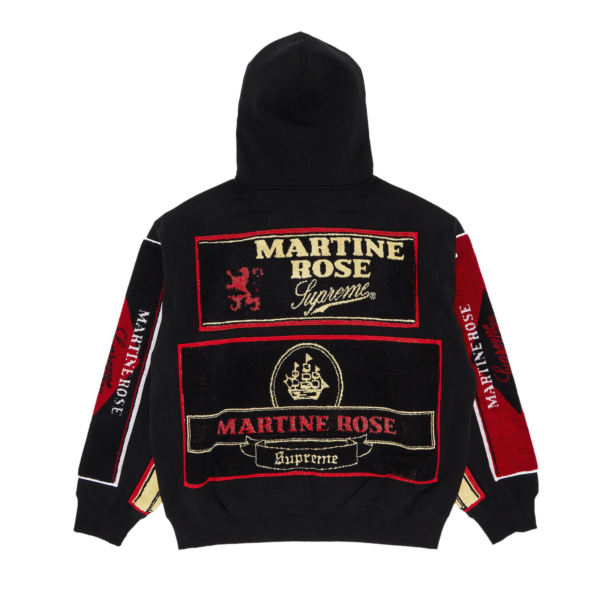 Buy Supreme x Martine Rose Towel Zip Up Hooded Sweatshirt Black FW24SW18 BLACK GOAT CA