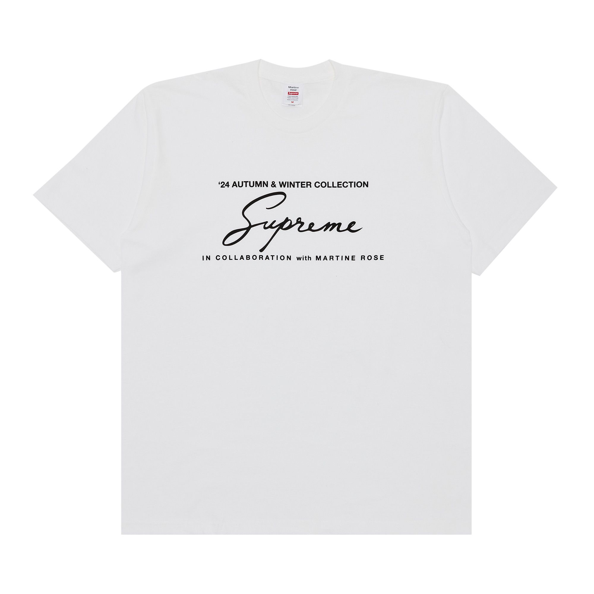 Buy Supreme x Martine Rose Tee 'White' - FW24T14 WHITE | GOAT
