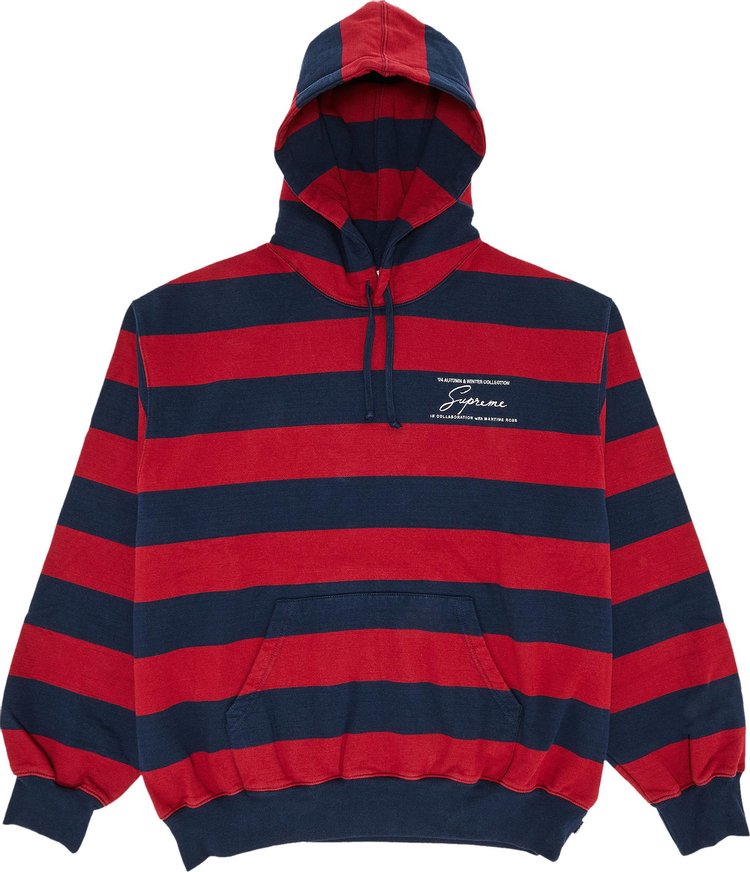 Supreme x Martine Rose Hooded Sweatshirt Stripe