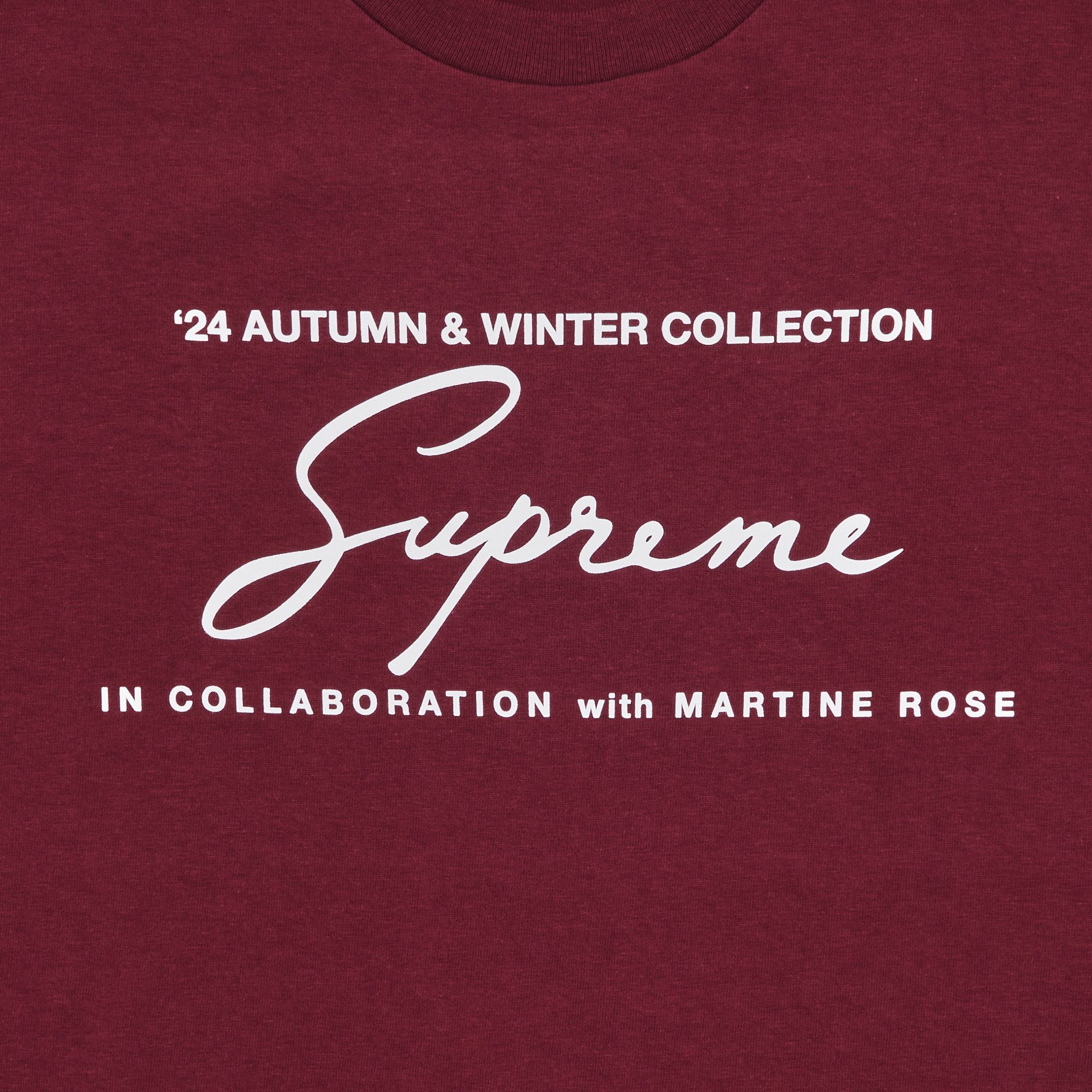 Size xl Supreme x Martine Rose Tee 'Cardinal'