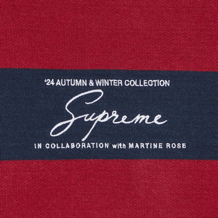 Supreme x Martine Rose Hooded Sweatshirt Stripe