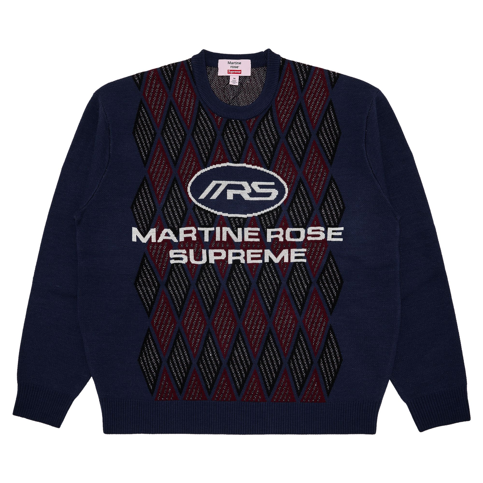 Buy Supreme x Martine Rose Sweater 'Blue' - FW24SK12 BLUE | GOAT